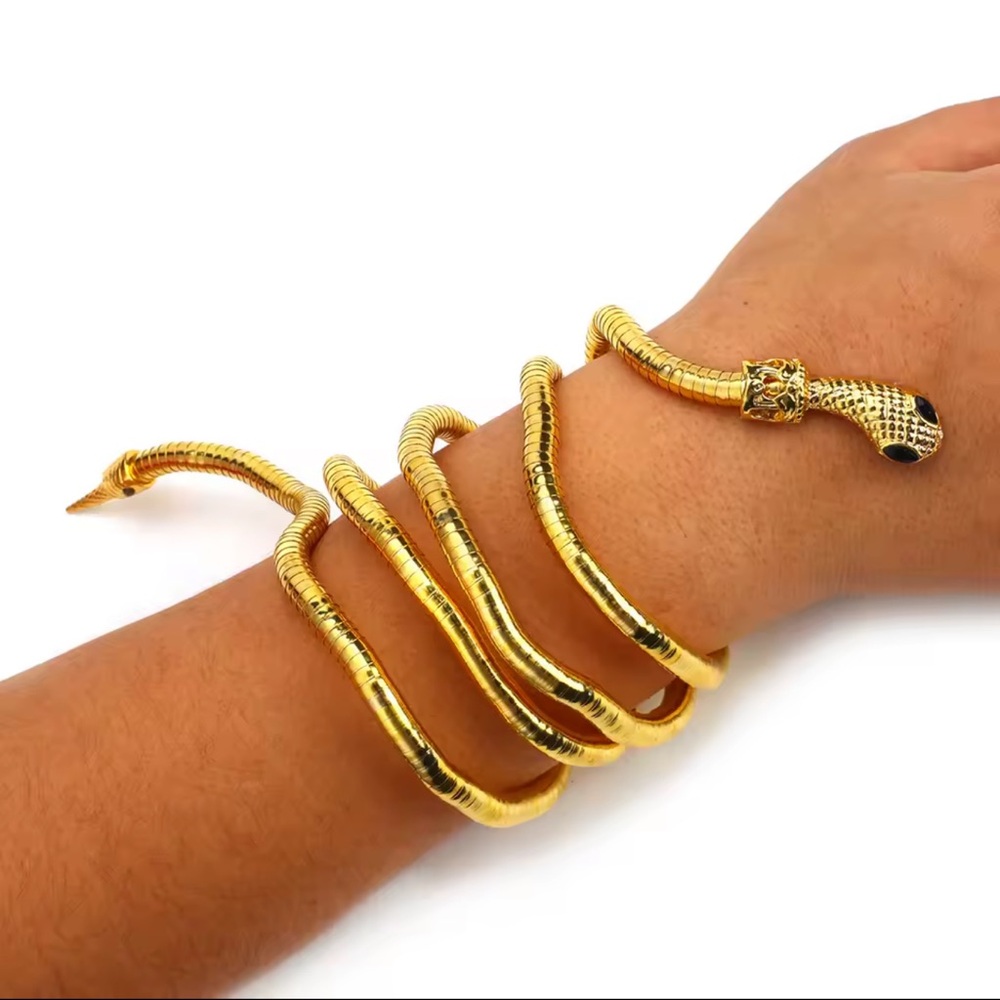 Snake Necklace For Adjustable Punk Snake Choker Snake Bracelet - Picture 5 of 15